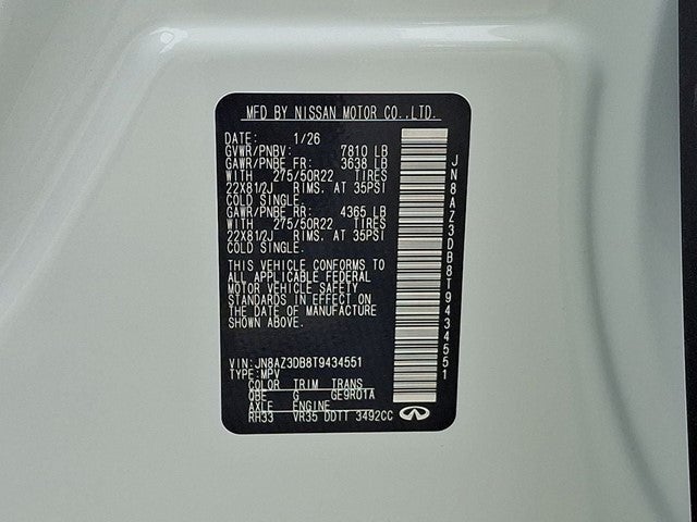 2026 INFINITI QX80 Sport 4WD