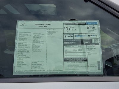 2026 INFINITI QX80 Sport 4WD