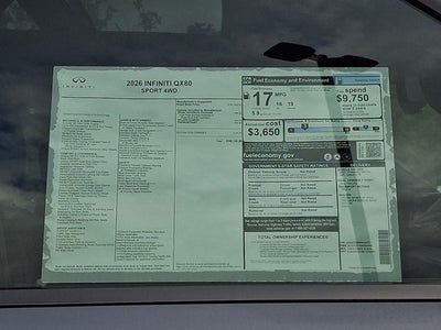 2026 INFINITI QX80 Sport 4WD