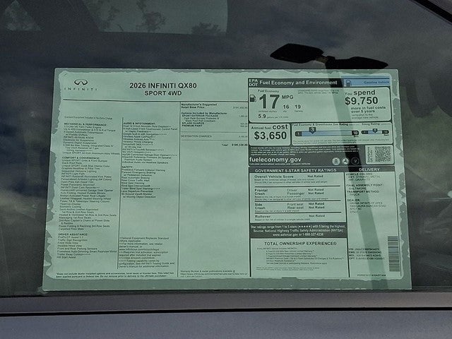 2026 INFINITI QX80 Sport 4WD