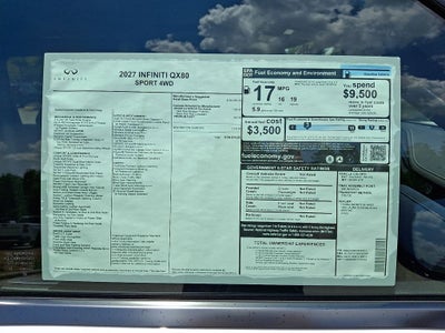 2027 INFINITI QX80 Sport 4WD