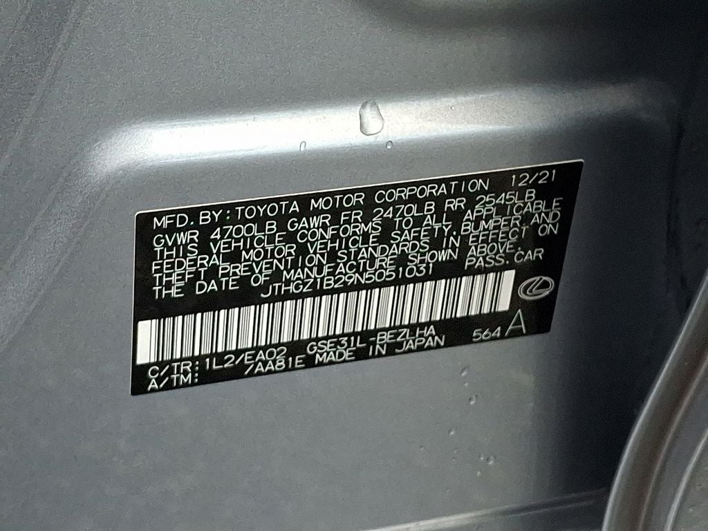 2022 Lexus IS 350 F SPORT