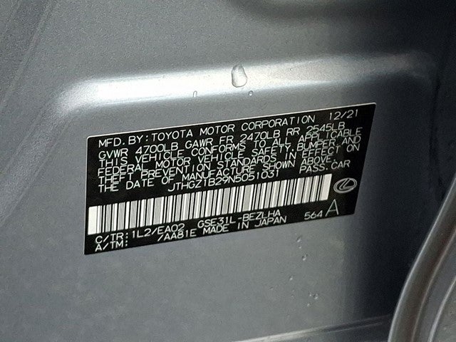 2022 Lexus IS 350 F SPORT