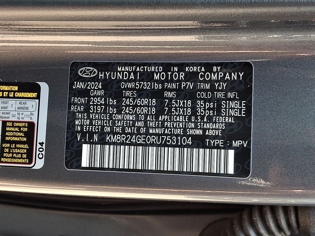 2024 Hyundai Palisade SEL 7 Passenger