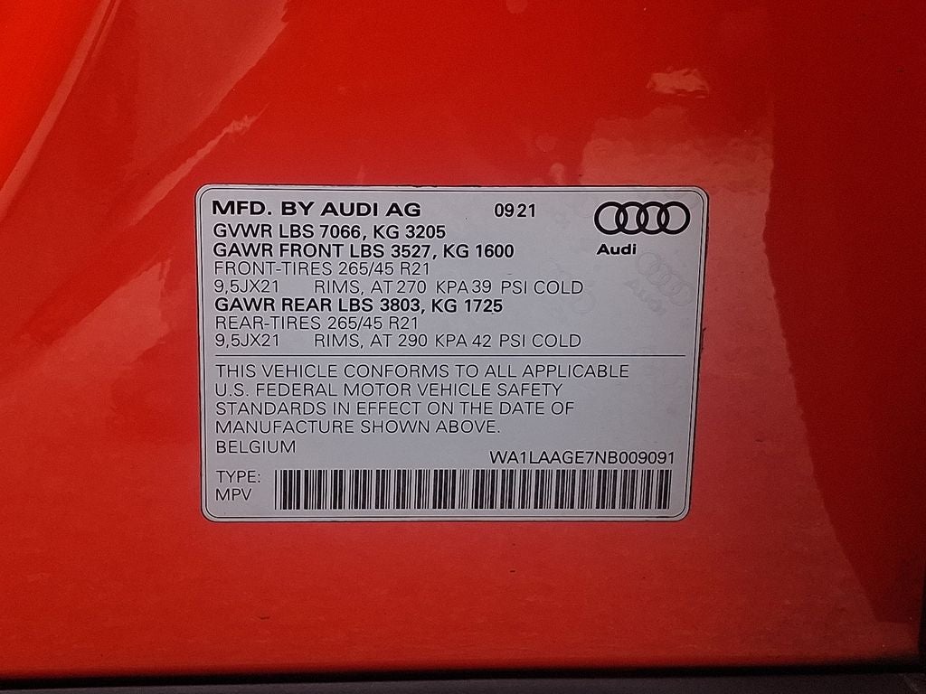 2022 Audi e-tron Premium Plus quattro