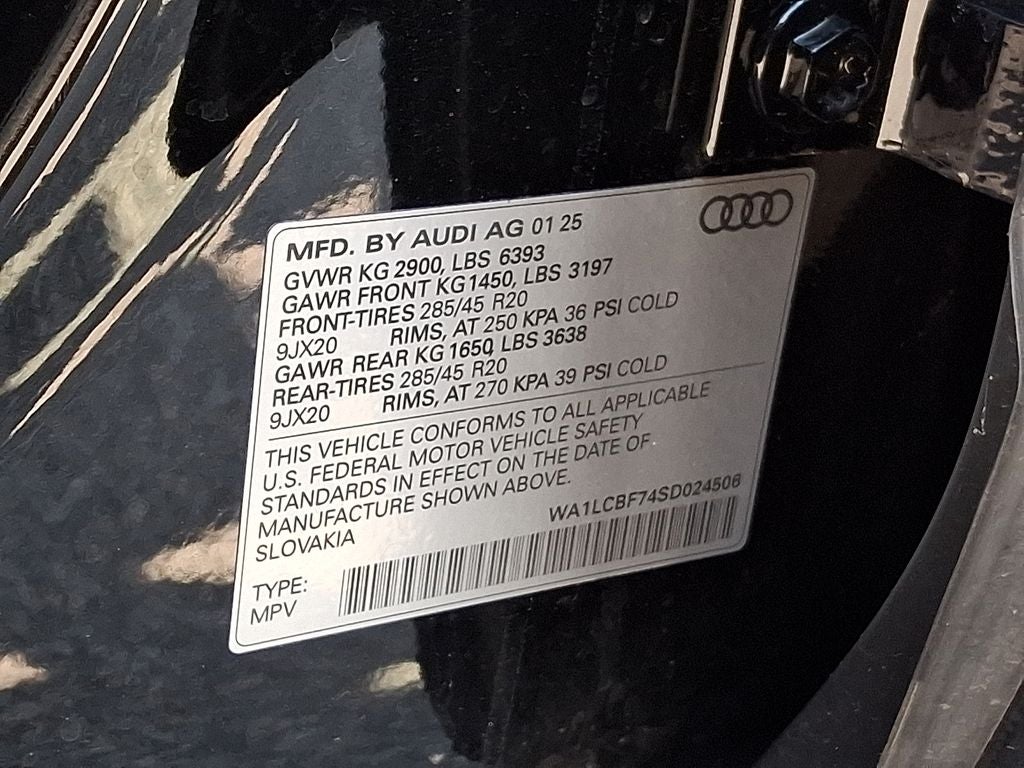 2025 Audi Q7 45 Premium Plus quattro