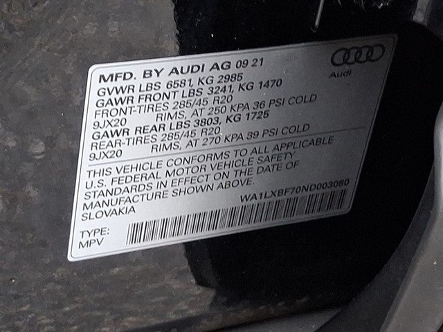 2022 Audi Q7 55 Premium Plus quattro