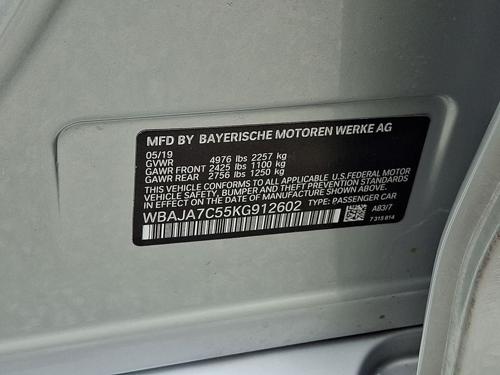 2019 BMW 5 Series 530i xDrive