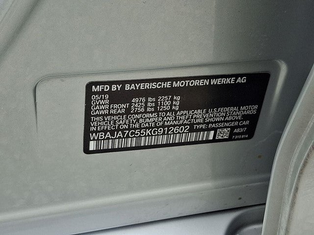 2019 BMW 5 Series 530i xDrive
