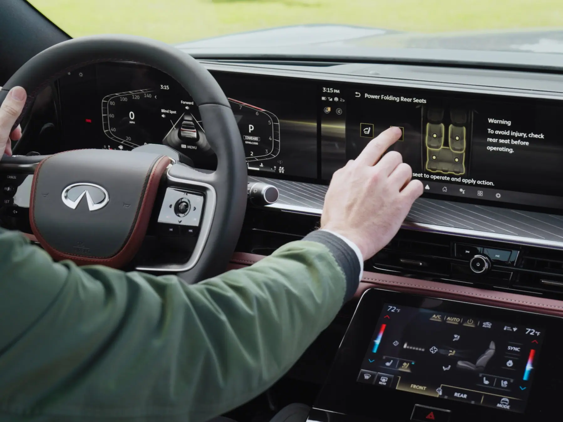 2026 INFINITI QX80 dual infotainment screens