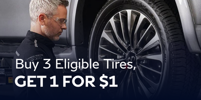 Buy 3 Eligible Tires, Get 1 for $1