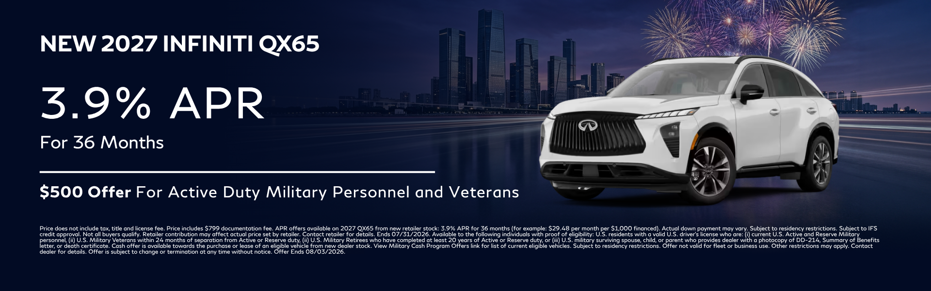 New 2027 INFINITI QX65