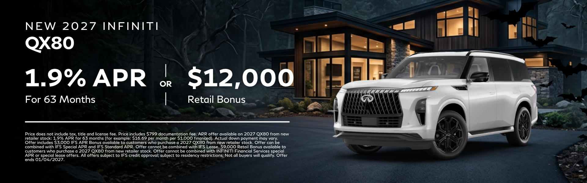 New 2027 INFINITI QX80
