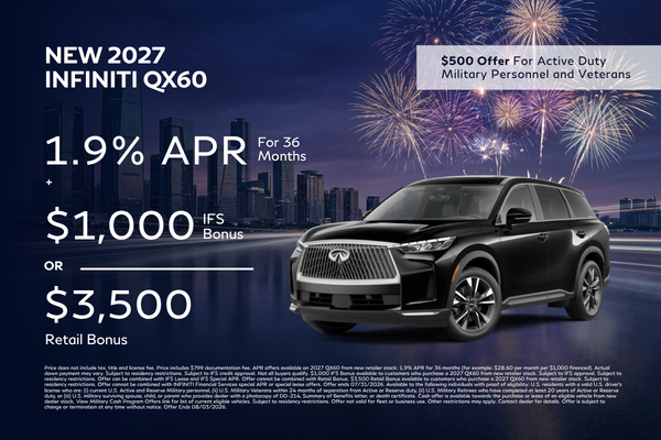 New 2027 INFINITI QX60