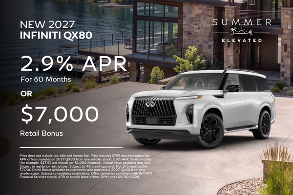New 2027 INFINITI QX80