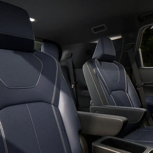 2027 INFINITI QX60 second row captains chairs with walk through aisle to the third row